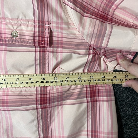 Eddie Bauer Pink Plaid Button Up Shirt, Womens XXL - Picture 4 of 7